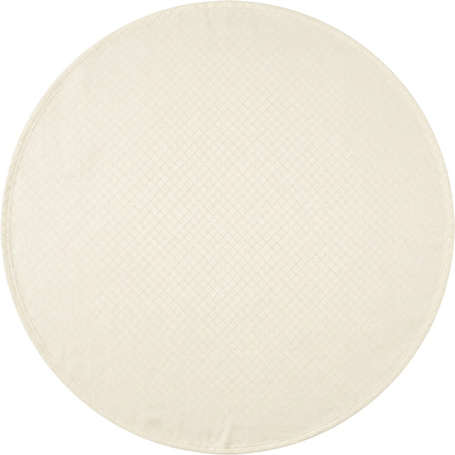 Cygvd Round Cotton Jacquard Tablecloth Ivory 70 Inch - Product view